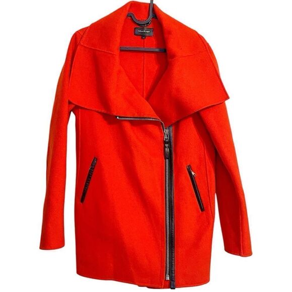 Mackage Wool Blend Short Coat in Red M - Picture 1 of 7
